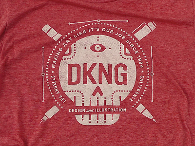 New DKNG Shirt // On Sale Now! bezier branding dan kuhlken dkng logo nathan goldman pen pencil shirt vector