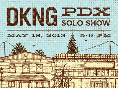 DKNG Solo Show // Portland, OR // 5.18.13 dan kuhlken dkng illustration nathan goldman portland portlandia show solo
