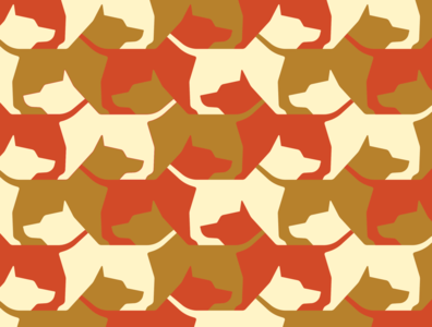 Mystery Project 99 tessellation pattern dog illustration icon geometric dkng studios vector dkng nathan goldman dan kuhlken