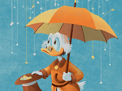 Uncle Scrooge (Variant) dan kuhlken disney dkng duck ducktales nathan goldman rain scrooge mcduck umbrella