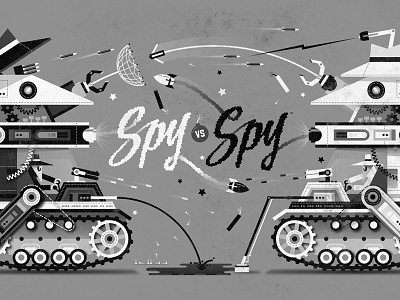 Spy vs. Spy battle bomb dan kuhlken dkng nathan goldman robots spy spy vs. spy tanks vector weapons