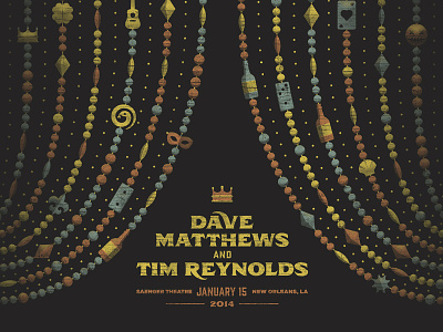 Dave Matthews & Tim Reynolds New Orleans Poster