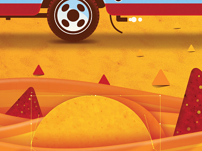 Mystery Project 49 cheese chips dan kuhlken dkng nacho nathan goldman poster truck vector