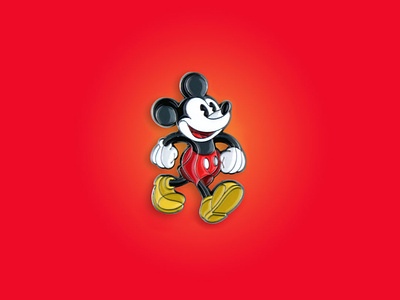 Classic Mickey Mouse Enamel Pin dan kuhlken disney dkng dkng studios enamel pin mickey mickey mouse nathan goldman pin