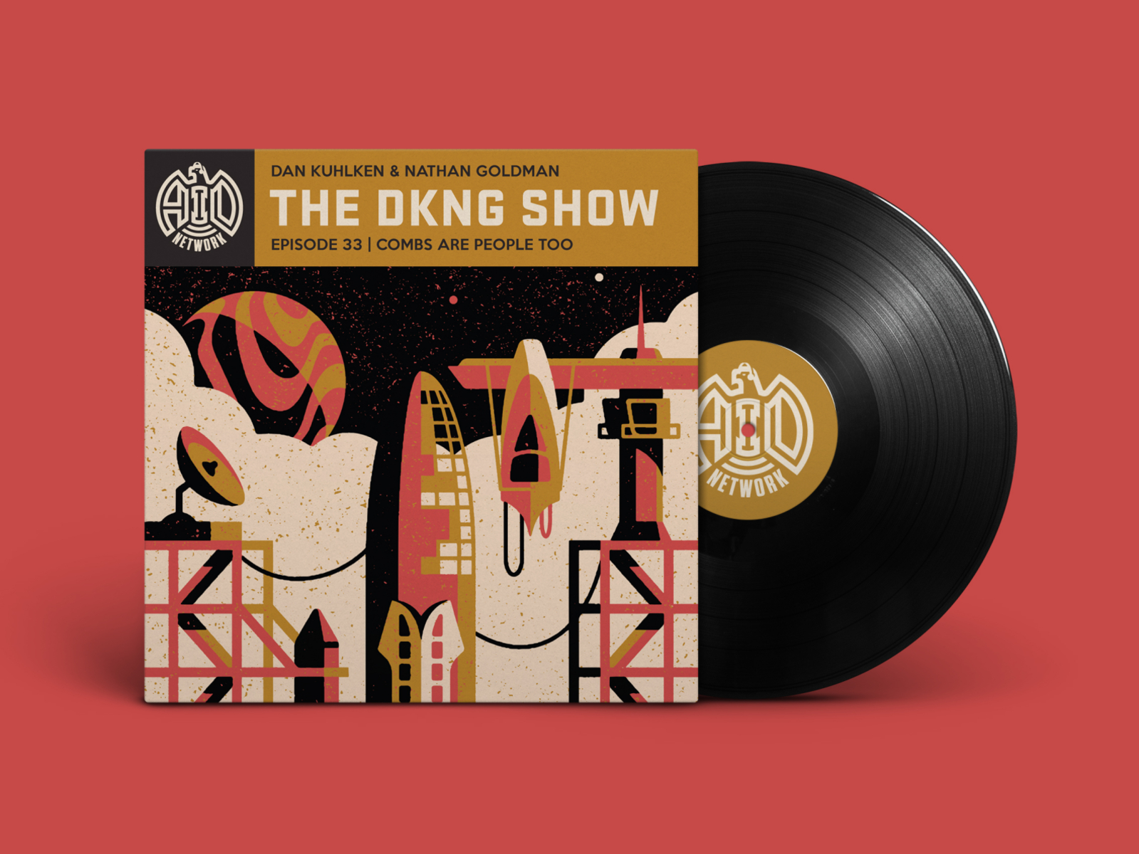 The DKNG Show (Episode 33) podcast adventures in design planet space rocket vinyl dkng studios vector dkng nathan goldman dan kuhlken