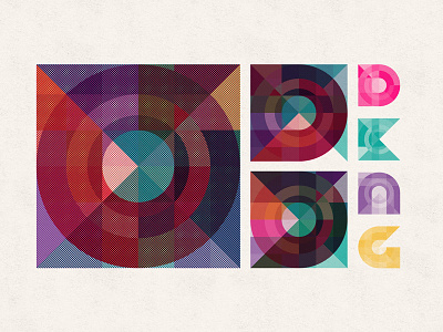 Mystery Project 50.1 circle dan kuhlken dkng geometric geometry grid multiply nathan goldman square typography vector