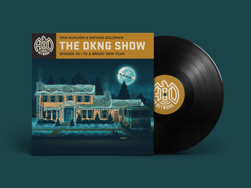 The DKNG Show (Episode 35) adventures in design christmas dan kuhlken dkng house illustration mockup nathan goldman new year screen print the dkng show vector vinyl