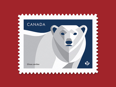 Canada Post Bear Stamps Exploration bear canada dan kuhlken dkng dkng studios geometric grizzly grizzly bear illustration nathan goldman polar bear post stamp vector