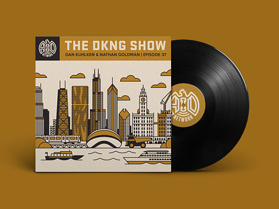 The DKNG Show (Episode 37) adventures in design chicago city cityscape dan kuhlken dkng dkng studios geometric illustration nathan goldman podcast the dkng show vector vinyl