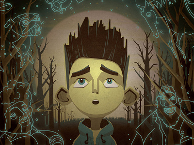 ParaNorman Limited Edition Vinyl (Cover) dan kuhlken dkng ghosts moon nathan goldman packaging paranorman trees vector vinyl