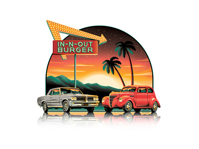 in n out burger logo