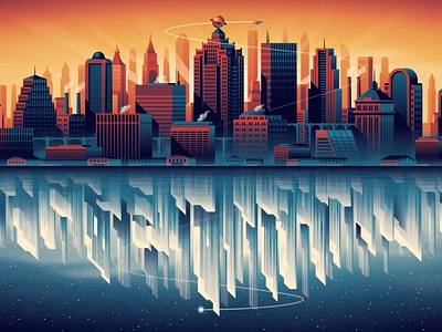 Superman: The Movie - Soundtrack Vinyl Packaging city daily planet dan kuhlken design dkng dkng studios geometric illustration metropolis mondo nathan goldman packaging record superman vector vinyl