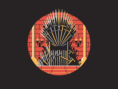 Winter is Coming dan kuhlken dkng game of thrones got icon iron throne medieval nathan goldman throne vector