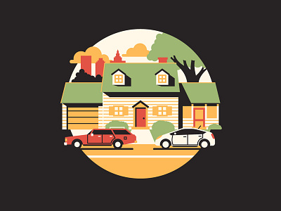 Quahog car city dan kuhlken dkng family guy house icon nathan goldman tree vector