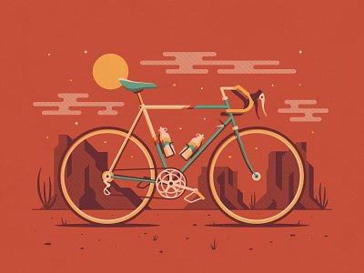 DKNG Cyclist Series bicycle bike cruiser cyclist dan kuhlken design dkng dkng studios fixie geometric illustration mountain bike nathan goldman patch pin poster vector