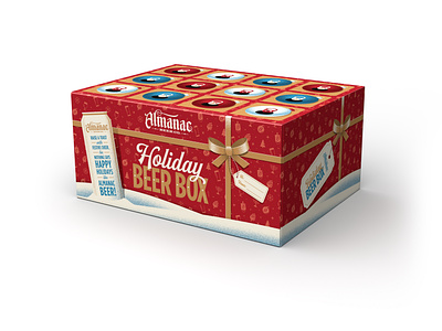 Almanac Holiday Beer Box advent calendar almanac beer box can cats dan kuhlken dkng dkng studios nathan goldman packaging packaging design vector