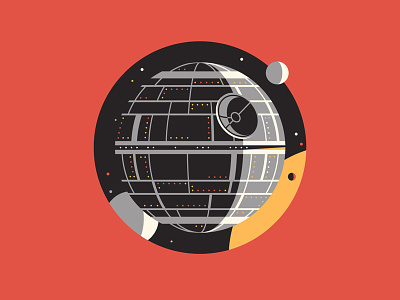 The Empire dan kuhlken deathstar dkng icon nathan goldman planet space stars starwars sun the dark side vector