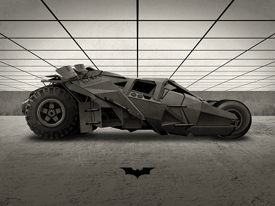 The Dark Knight Tumbler Poster batcave batman batmobile dan kuhlken dkng nathan goldman the dark knight tumbler