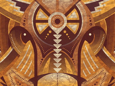 Bison Art Print bison buffalo dan kuhlken dkng geometric illustration nathan goldman native american vector