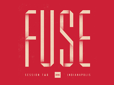 Fuse Session: Poster Design with DKNG dan kuhlken dither dkng fuse halftone logo nathan goldman red texture typography vector