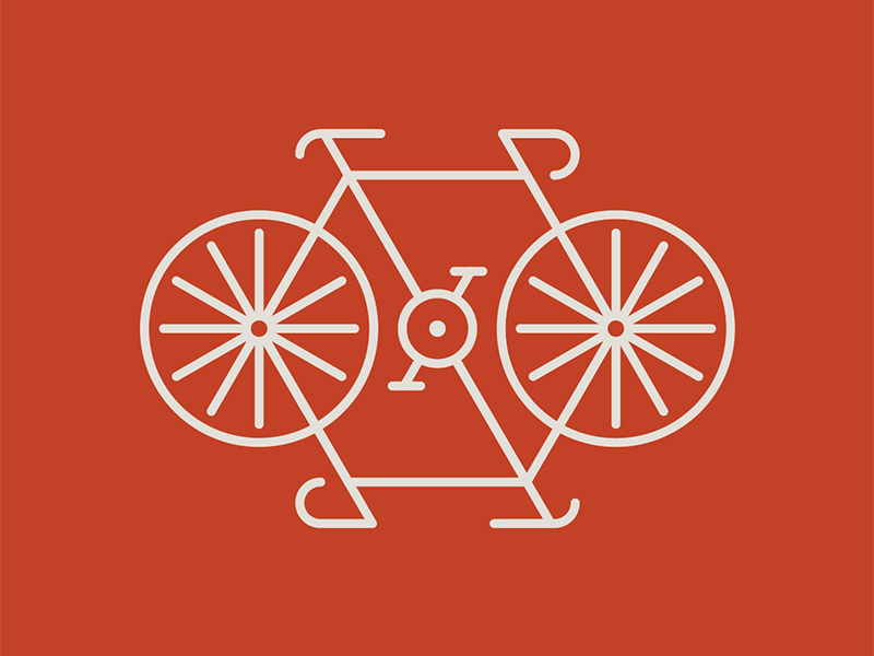 Double Bike nathan goldman dan kuhlken monoweight logo bicycle bike vector dkng