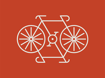 Double Bike bicycle bike dan kuhlken dkng logo monoweight nathan goldman vector