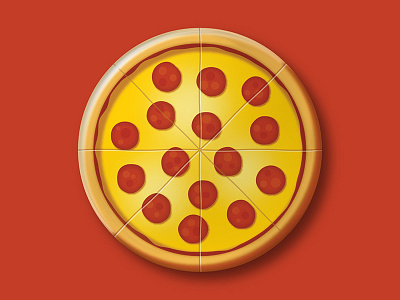 Inch x Inch Pizza Button by DKNG on Dribbble