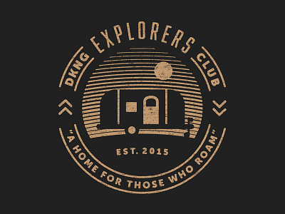 Explorers Club Shirt airstream badge dan kuhlken dkng explorers club icon nathan goldman shirt sunset