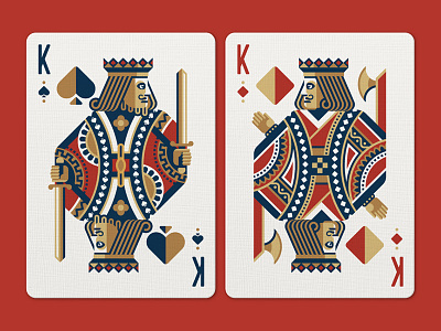 Face Off Friday (King of Spades vs King of Diamonds) court dan kuhlken diamond dkng face card king nathan goldman playing card playing cards spade sword vector