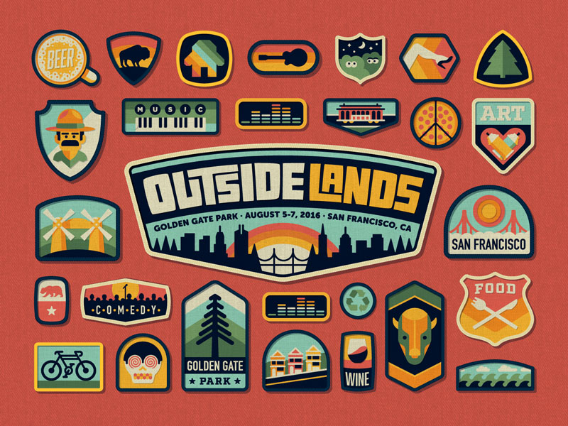 Outside Lands 2016 Festival Branding