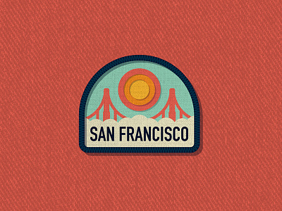 Outside Lands Patch: San Francisco badge branding city dan kuhlken dkng logo nathan goldman outside lands patch san francisco vector