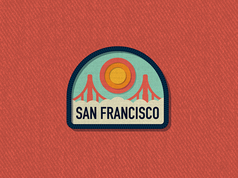 Outside Lands Patch: San Francisco outside lands san francisco nathan goldman dan kuhlken logo branding city badge patch vector dkng