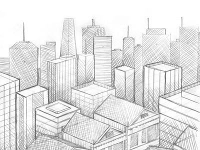 Mystery Project 9 city dan kuhlken dkng graphite illustration linework nathan goldman pencil san francisco sketch