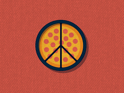 Outside Lands Patch: Peaceza badge dan kuhlken dkng nathan goldman outside lands patch peace pizza vector