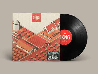 The DKNG Show (Episode 3) adventures in design dan kuhlken design dkng illustration isometric mockup nathan goldman texture vinyl