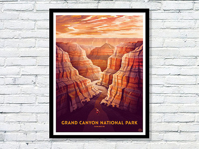 Grand Canyon National Park Poster arizona clouds dan kuhlken dkng grand canyon kayak nathan goldman national park vector