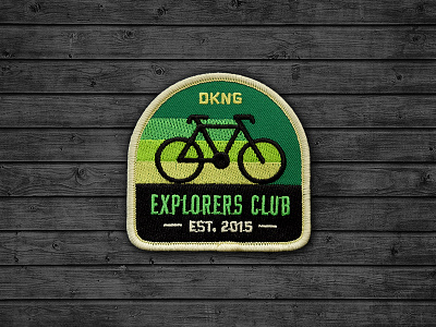 Explorers Club: Cyclist Patch badge bicycle bike cyclist dan kuhlken dkng geometric icon nathan goldman patch retro