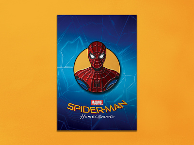 Spider-man Homecoming: Stark Suit Enamel Pin comic dan kuhlken dkng dkng studios enamel pin marvel nathan goldman pin spider man spiderman
