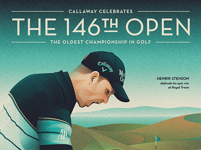 Callaway Open Championship Poster callaway dan kuhlken dkng dkng studios golf henrik stenson nathan goldman the open