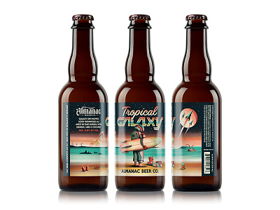 Almanac Beer Co. Tropical Galaxy almanac astronaut beer dan kuhlken dkng dkng studios label nathan goldman packaging planet space