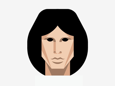 Mystery Project 18 dan kuhlken dkng face jim morrison nathan goldman polygonal poster vector