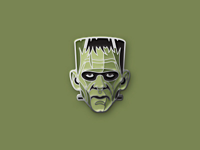 Frankenstein's Monster Enamel Pin dan kuhlken dkng dkng studios enamel pin frankenstein monster nathan goldman pin the bride of frankenstein universal monster