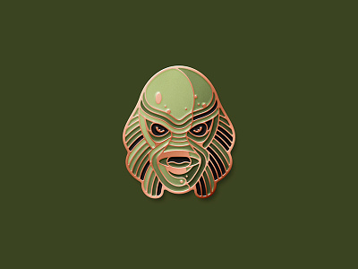 Universal Monsters: Creature From The Black Lagoon Pin creature dan kuhlken dkng dkng studios enamel pin gillman nathan goldman swamp thing