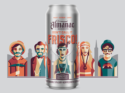 Don't Call It Frisco IPA almanac beer can dan kuhlken dkng dkng studios nathan goldman packaging san francisco