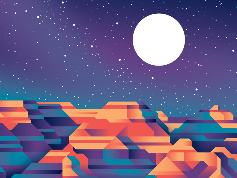 Mystery Project 91 national park gran canyon dkng studios nathan goldman dan kuhlken canyon stars night moon mountain dkng
