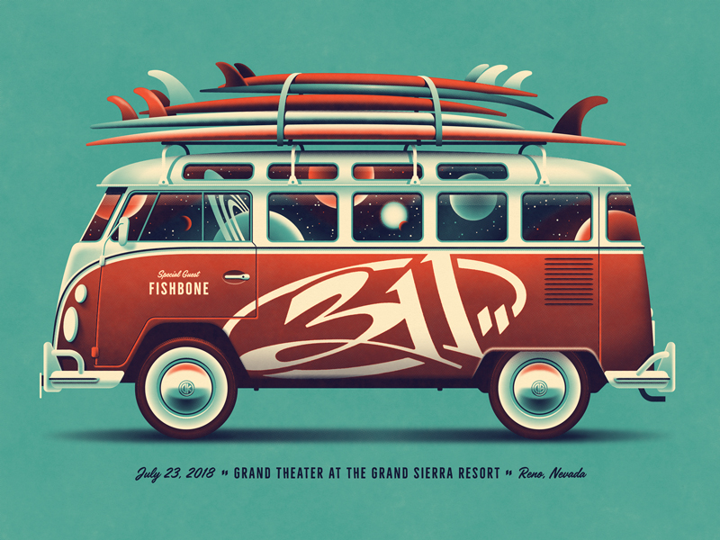 311 Reno, NV Poster (Regular DKNG Edition) by DKNG on Dribbble