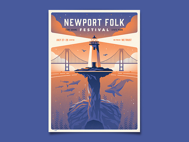 Newport Folk Festival Poster by DKNG on Dribbble