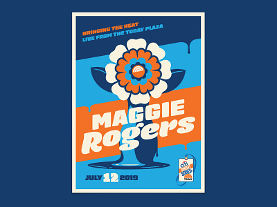 Maggie Rogers dan kuhlken dkng dkng studios drip flower geometric illustration maggie rogers melting nathan goldman poster today show vase vector