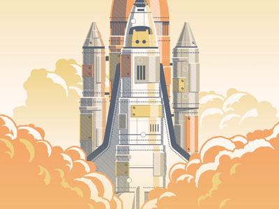 Mystery Project 35 clouds dan kuhlken dkng nathan goldman orange shuttle space vector
