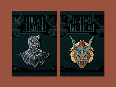Black Panther Enamel Pins